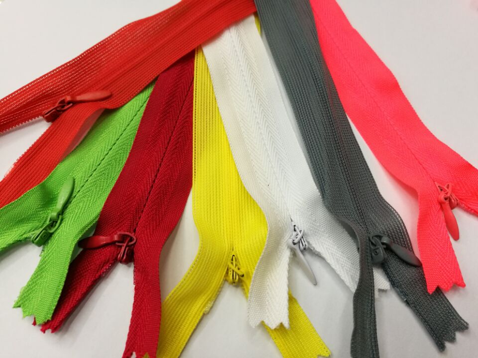 3#隐形拉链 裙子羽绒棉衣 布边隐形 丝边隐形  zipper