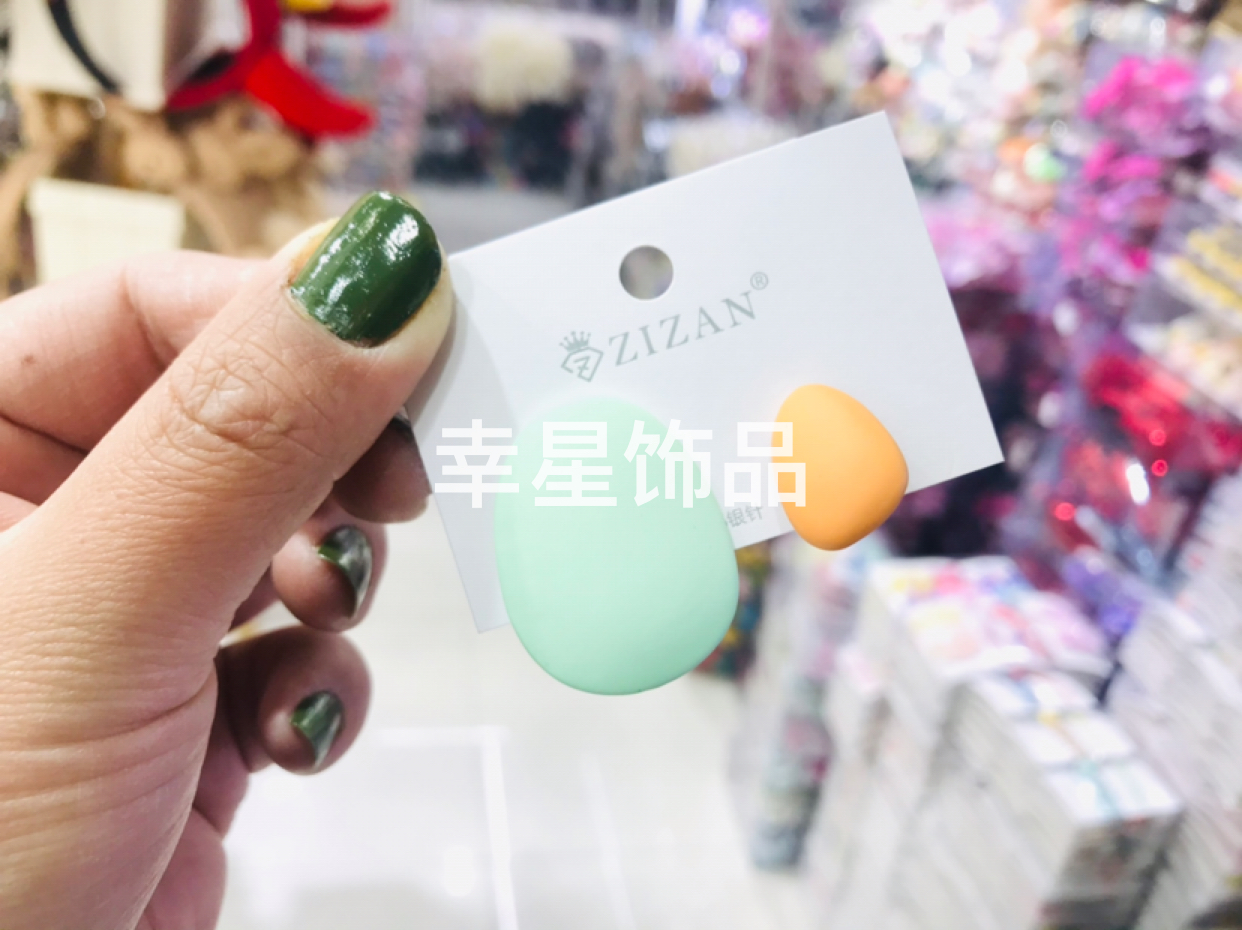 夏天款925耳钉清新简单适合配裙子耳针耳环耳坠耳饰保色防过敏