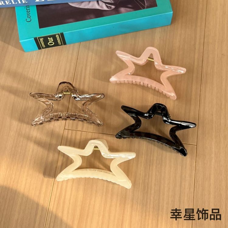 High-end and elegant hairpin at the back of the head, wavy hair clip, a new type of shark clip headwear and hair accessory that is popular among Internet celebrities Item Picture