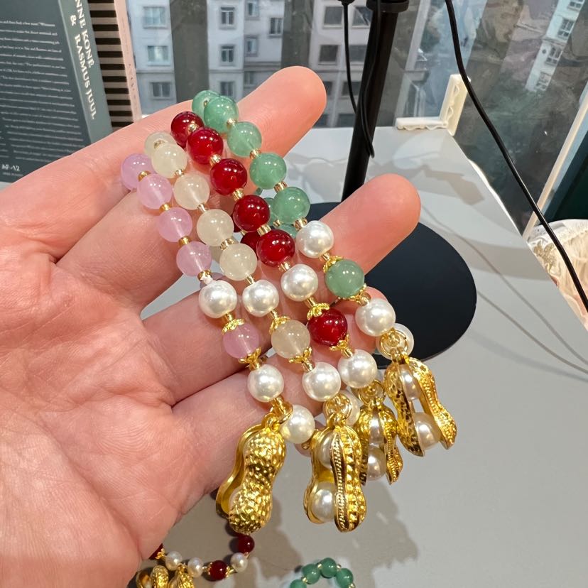 花生吊坠手链女手串时尚气质一路生花小众设计手镯送闺蜜女友首饰详情2