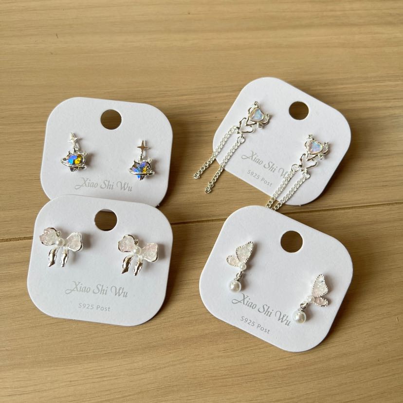 镶钻甜美高级感耳钉女轻奢小众设计感网红耳圈耳环气质小巧耳饰品详情15