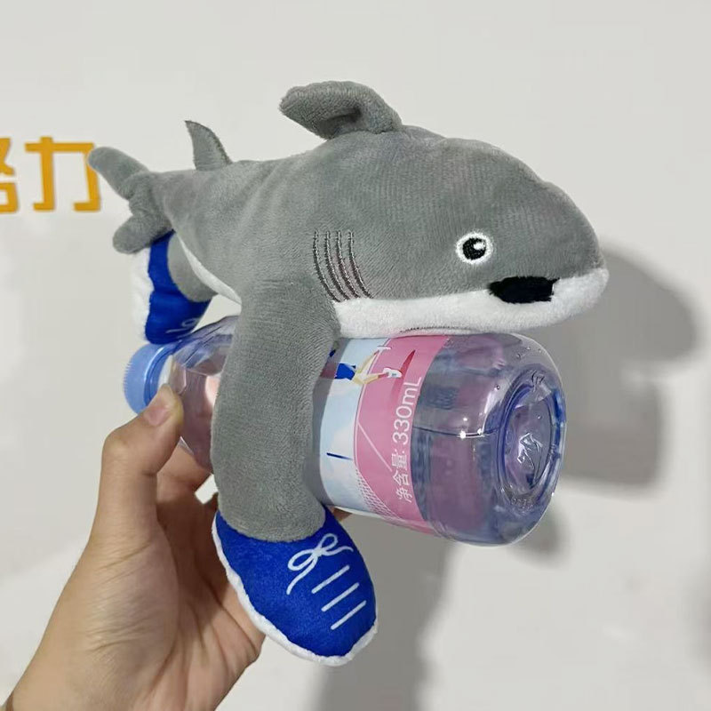 山海经啪啪圈鲨鱼手环拍拍圈创意卡通自行车玩偶可加灯光音乐批发