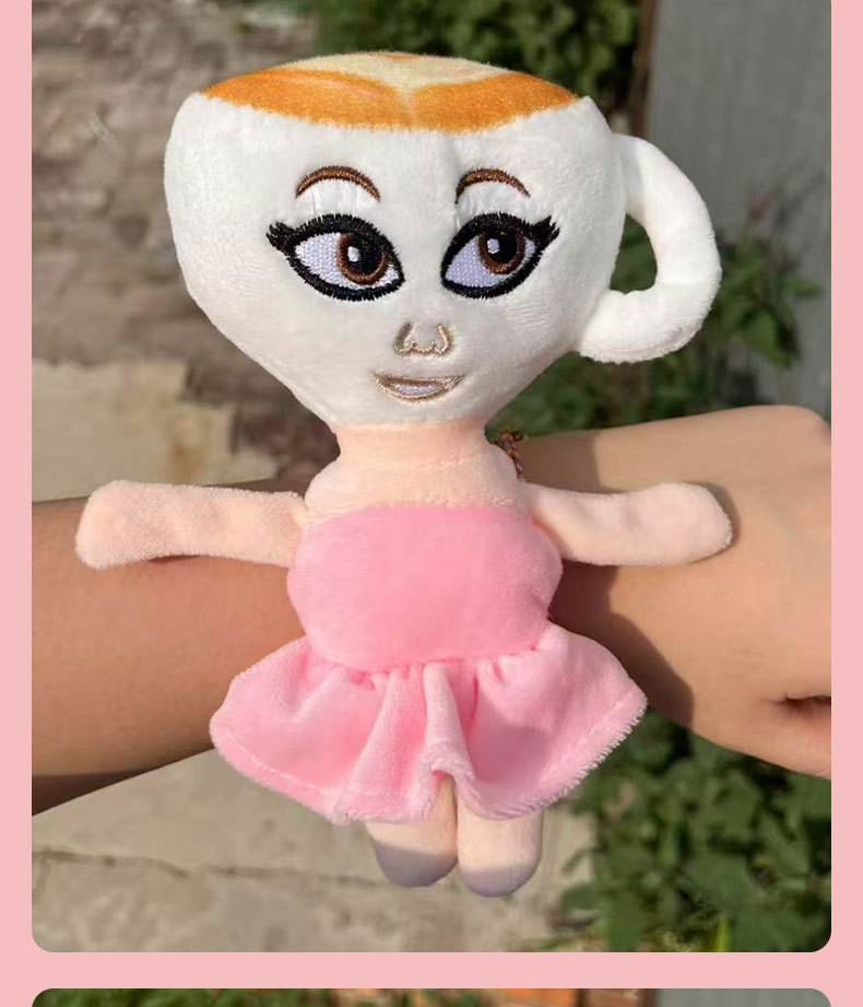 山海经啪啪圈鲨鱼手环拍拍圈创意卡通自行车玩偶可加灯光音乐批发详情11