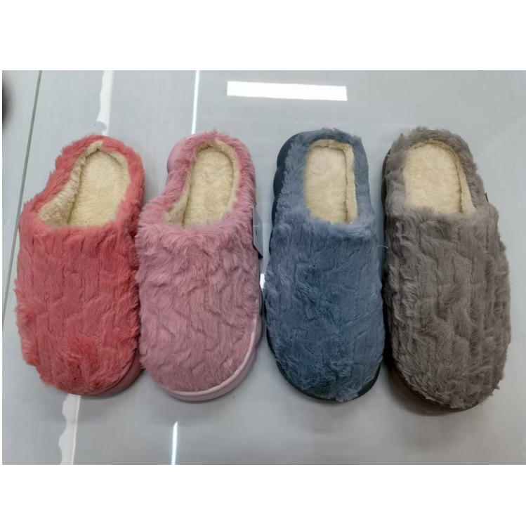 New autumn and winter side-sewn cotton slippers for men and women, export slippers, warm and comfortable home slippers wholesale details Picture