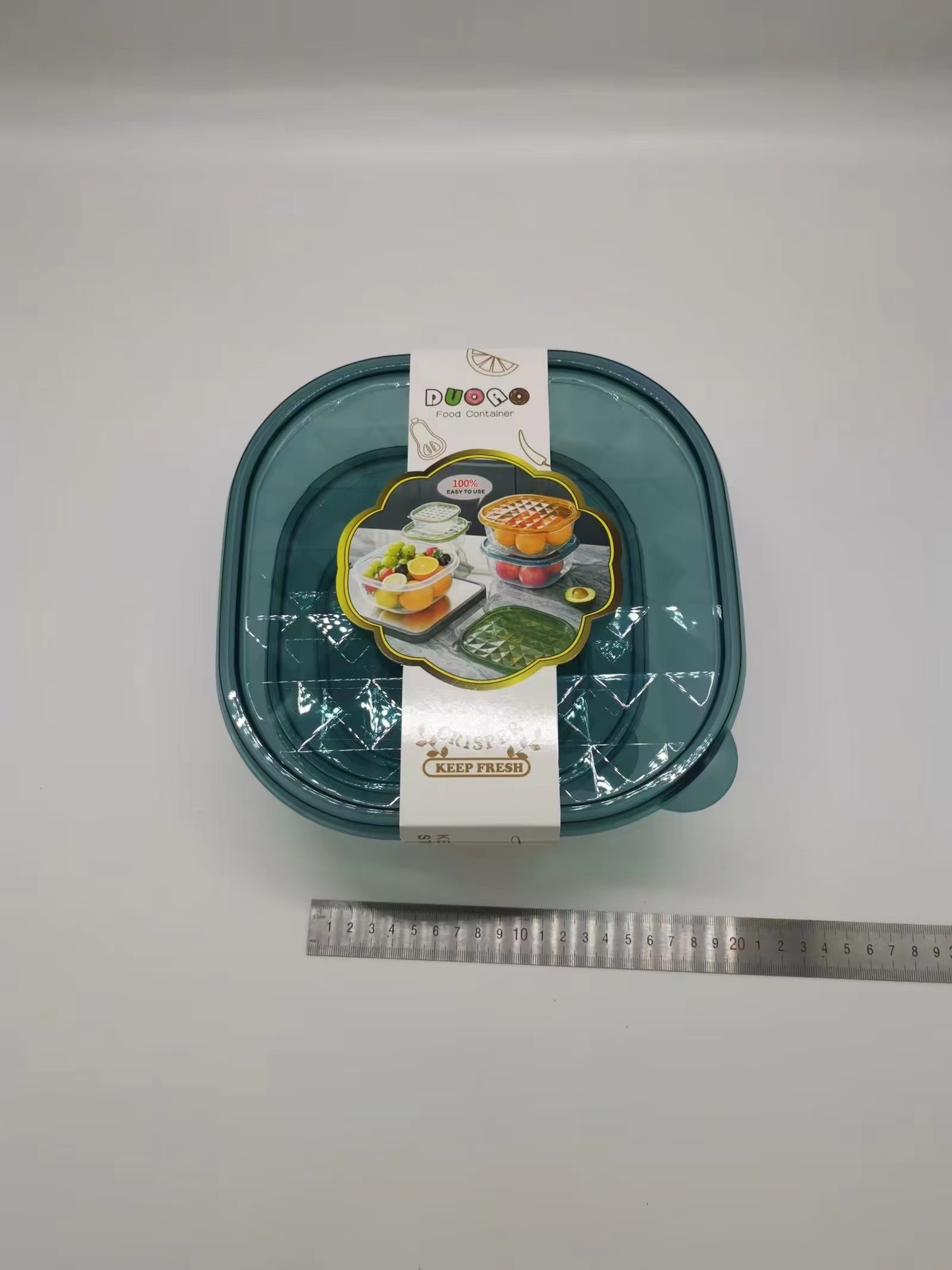 冰箱收纳盒透明塑料果蔬肉食保鲜储物盒厨房储物食用品批发中号精详情6