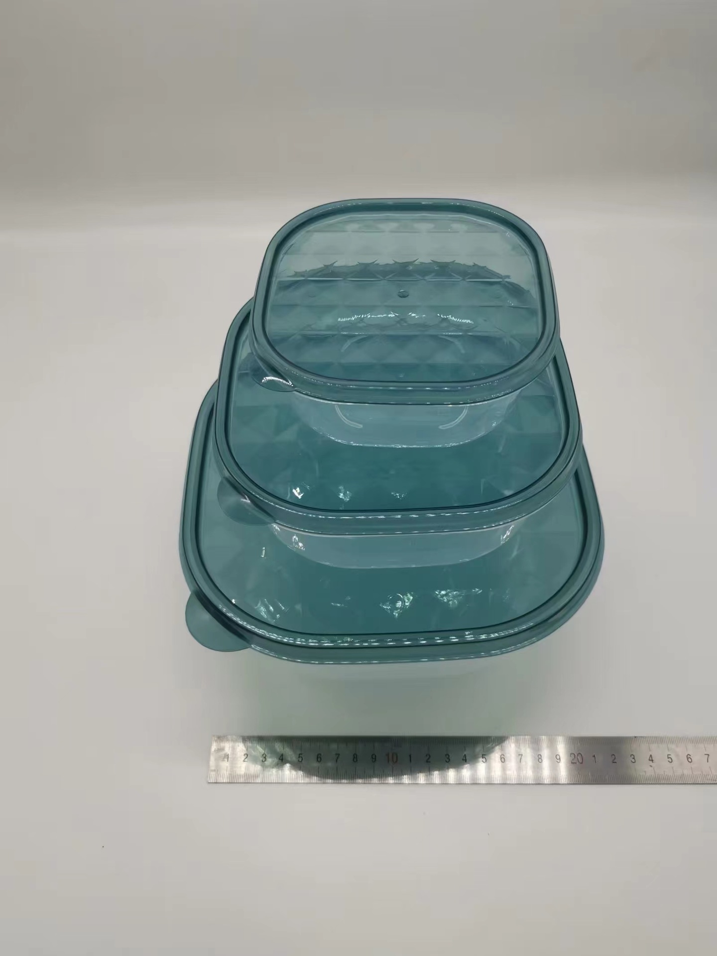 冰箱收纳盒透明塑料果蔬肉食保鲜储物盒厨房储物食用品批发中号精详情9