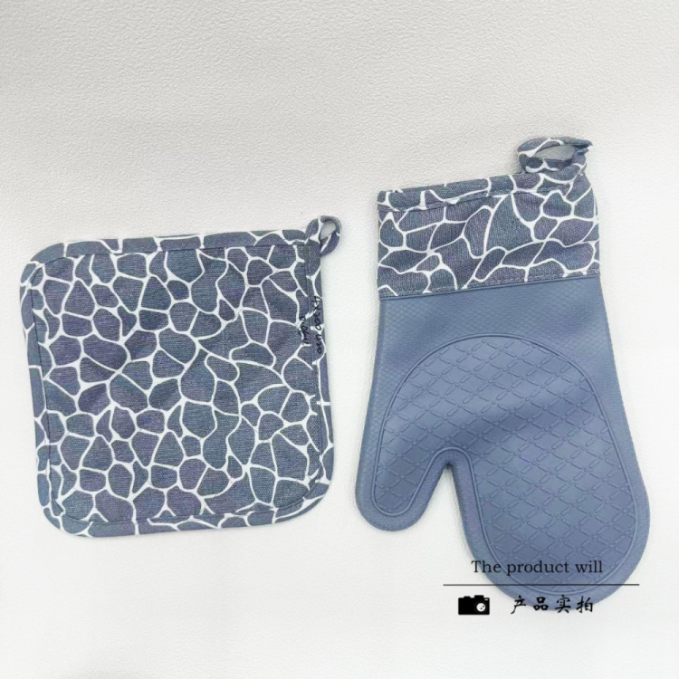 加厚硅胶手套耐高温微波炉手套防滑烤箱手套厨房隔热防烫烘焙手套