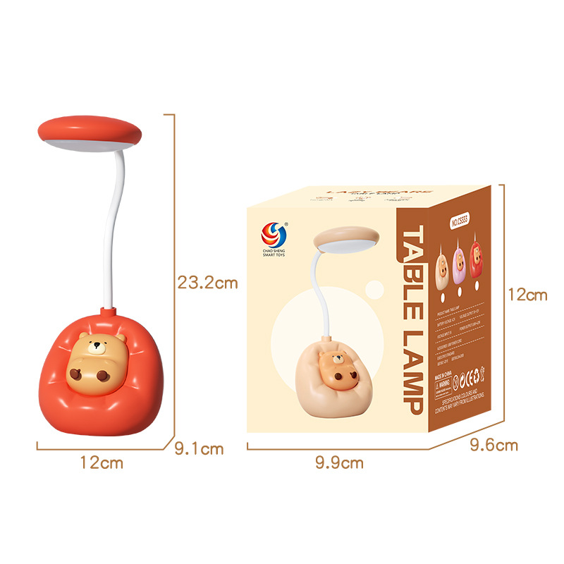 The new Lazy Bear eye-protecting LED cartoon night light desktop USB charging study eye-protecting desk lamp can be customized Application Scenario