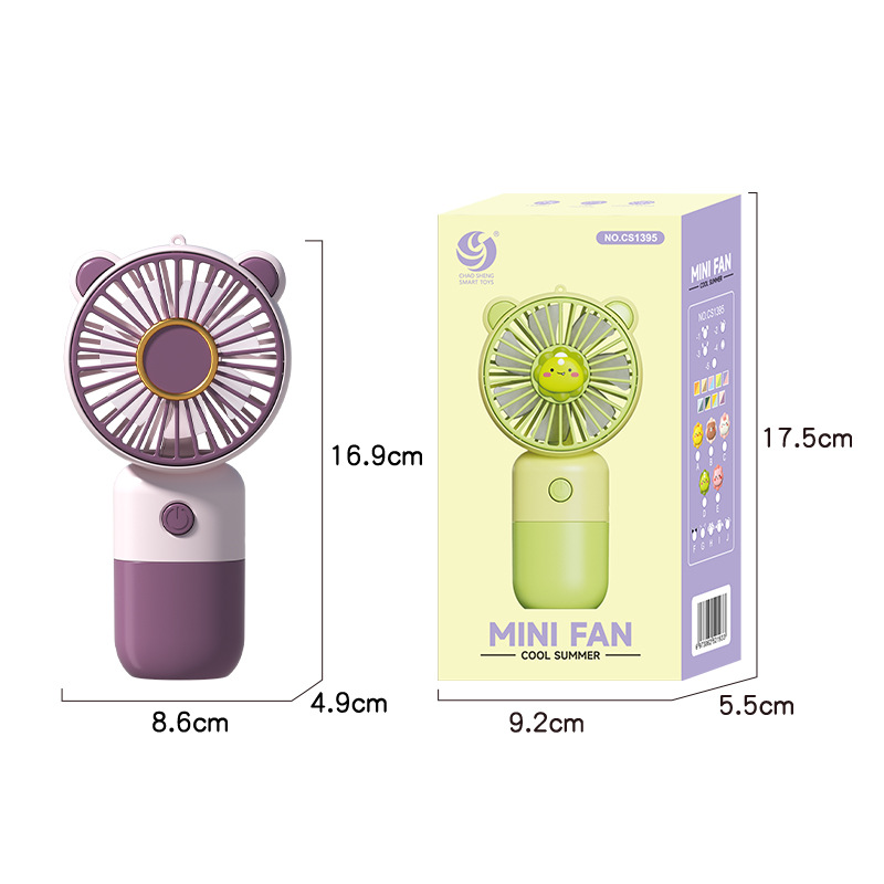 New cartoon handheld mini fan UBS charging power Summer Play office portable handheld fan wholesale gift Application Scenario