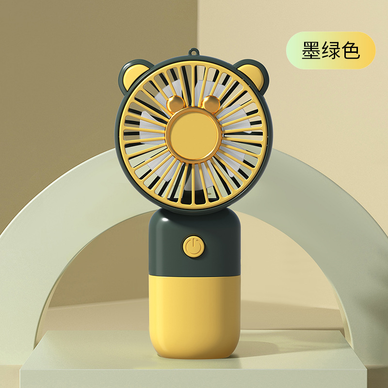 New cartoon handheld mini fan UBS charging power Summer Play office portable handheld fan wholesale gift Item Picture