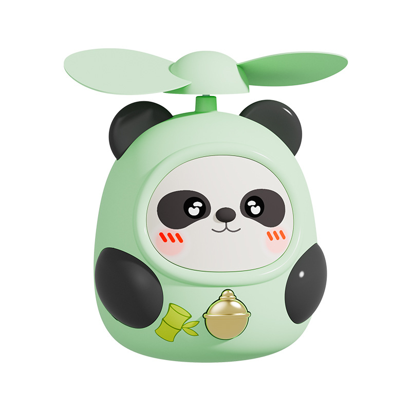 Cartoon handheld mini fan usb charging portable mini student class office cute panda fan Application Scenario