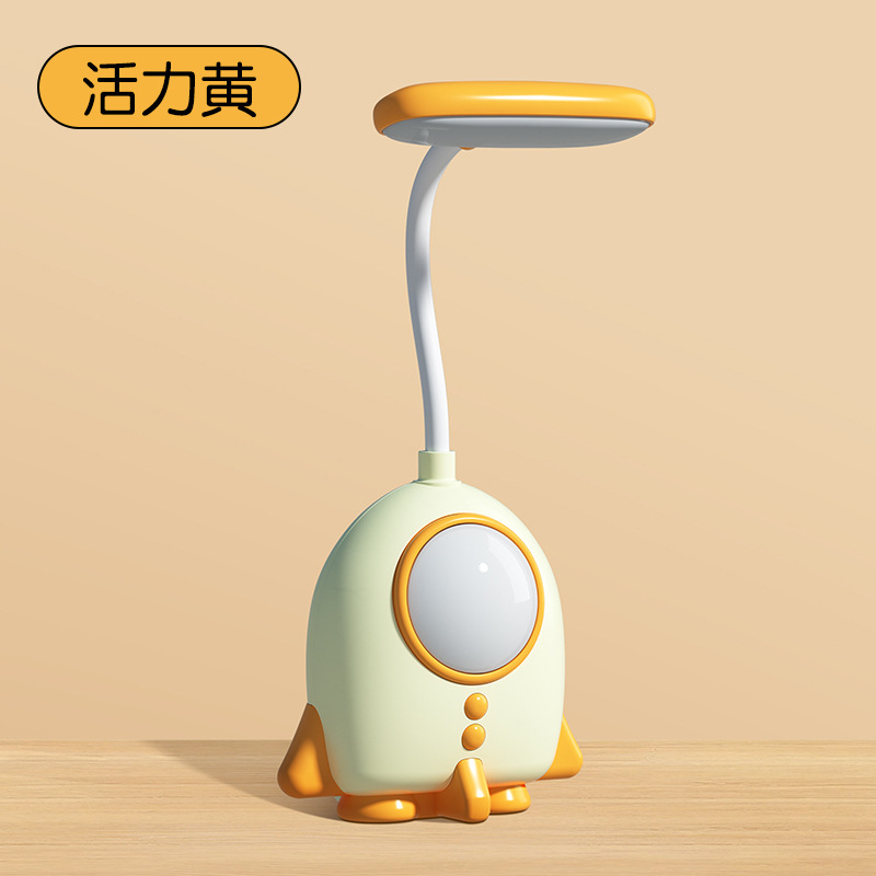 New cute and fun rocket pen holder, eye-protecting LED cartoon light, bedroom reading, creative charging, student gift wholesale available Item Picture