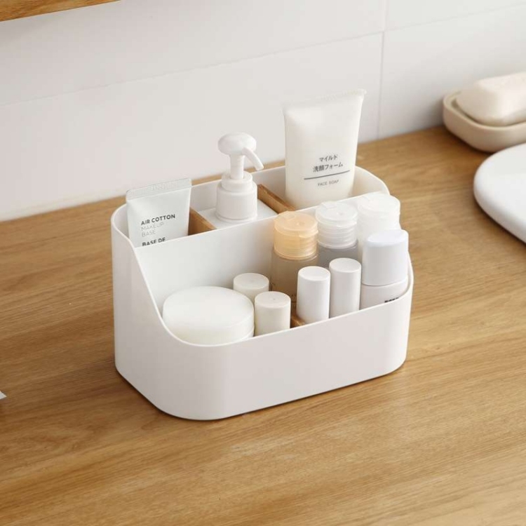 Q35-7521 Desktop compartments Storage Box, multi-functional stationery organization rack, dressing table, Lipstick and Cosmetics storage box details Picture