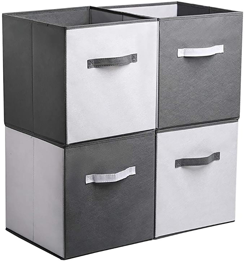 布艺收纳箱抽屉式书籍玩具整理箱内衣裤收纳盒YI家卡莱克柜子适用详情图4