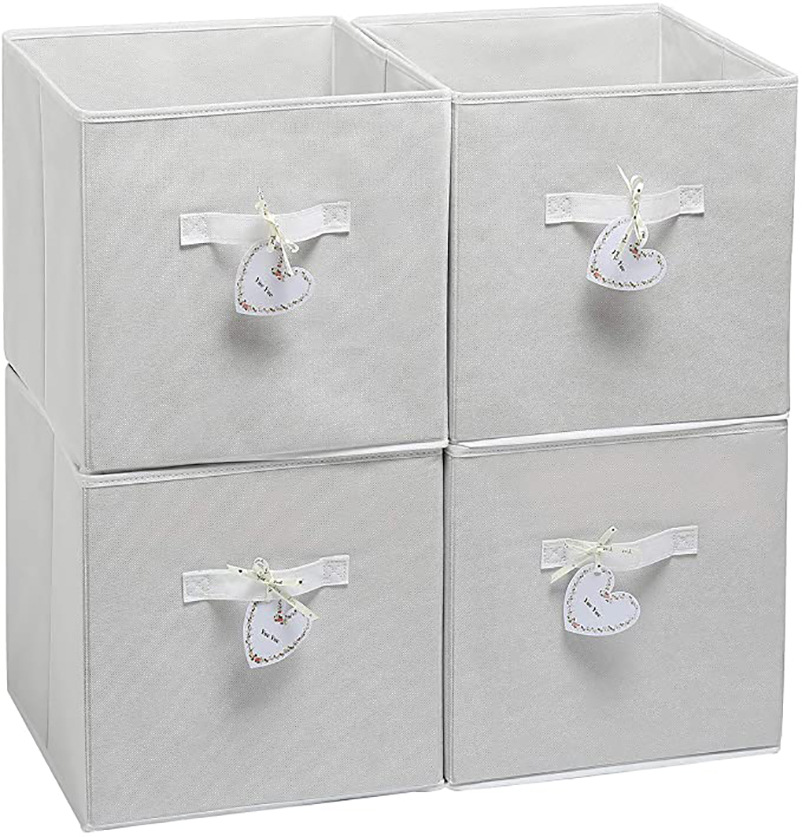 布艺收纳箱抽屉式书籍玩具整理箱内衣裤收纳盒YI家卡莱克柜子适用详情图5