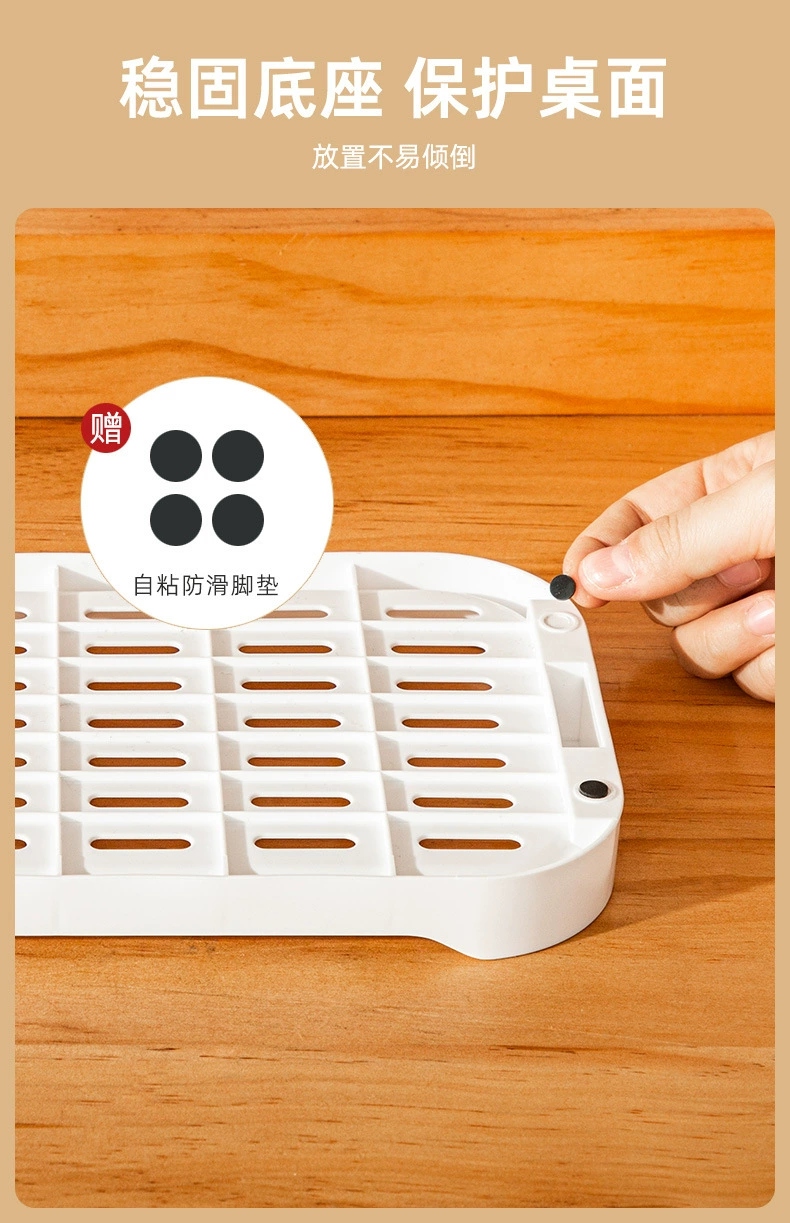 Q35-2105桌面双层置物架厨房收纳架宿舍梳妆台化妆品收纳置物架子详情10