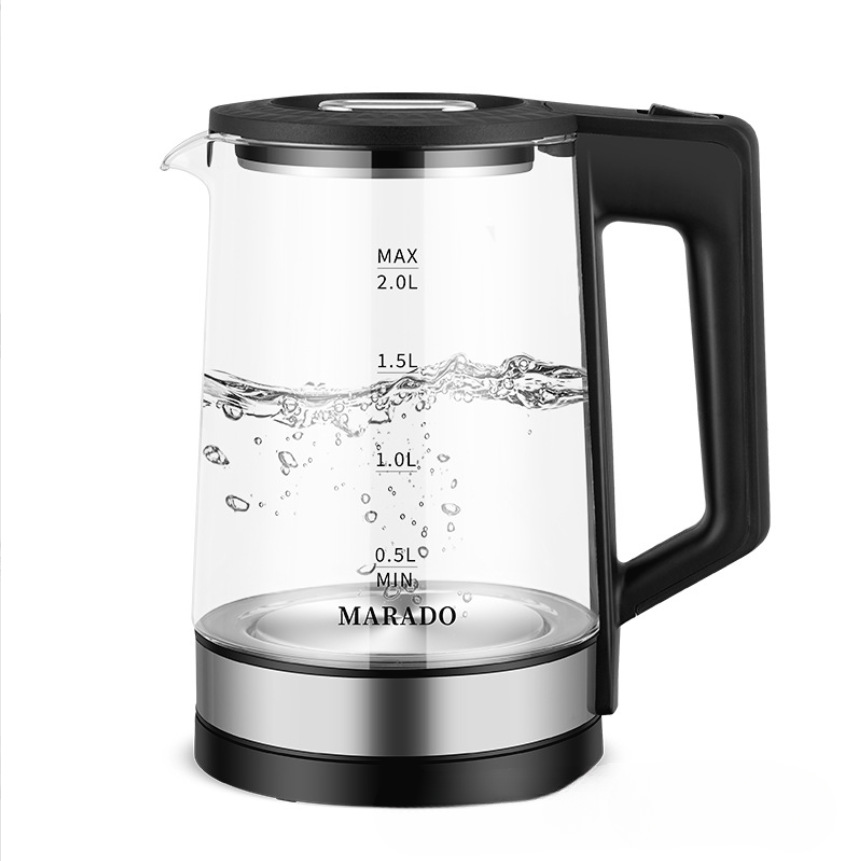 MARADO跨境专供高硼玻璃电热水壶 蓝光煮水智能保温烧水壶详情2