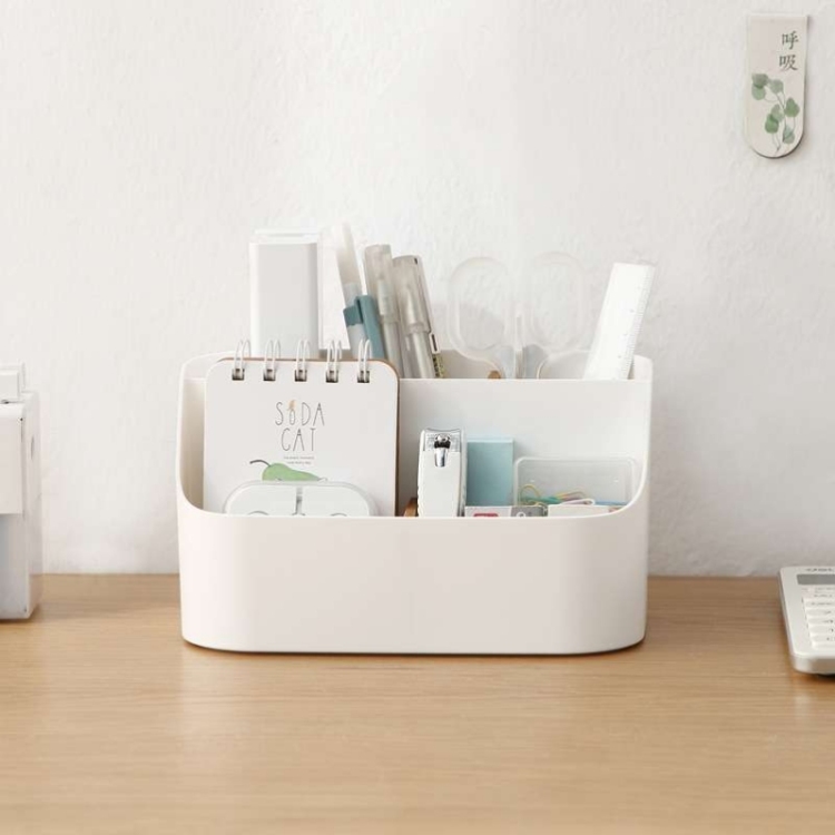 Q35-7521 Desktop compartments Storage Box, multi-functional stationery organization rack, dressing table, Lipstick and Cosmetics storage box Specification image