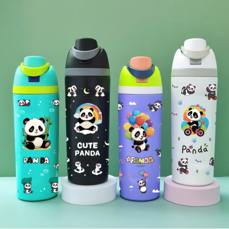 厂家直销跨境304不锈钢保温杯双层真空3D卡通水果杯便携水杯现货