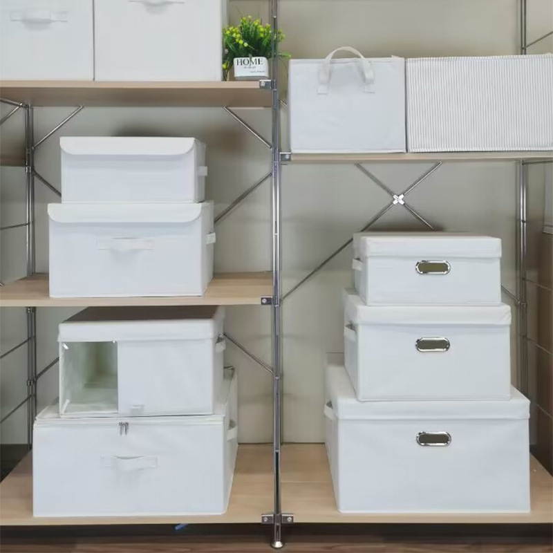 可水洗棉麻布艺衣物收纳箱防尘棉被收纳箱玩具整理箱家居收纳盒