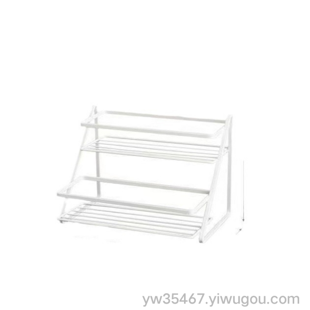 Q35-JL-049 ironwork storage: Kitchen stepped desktop shelf, bathroom cosmetics double-layer and multi-layer shelf Application Scenario
