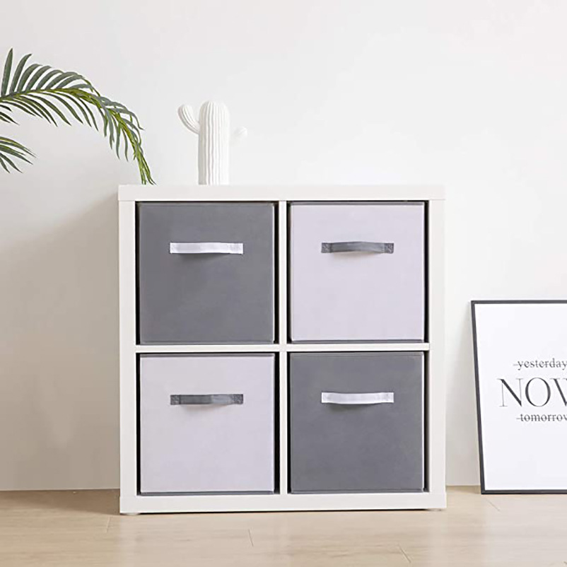 布艺收纳箱抽屉式书籍玩具整理箱内衣裤收纳盒YI家卡莱克柜子适用