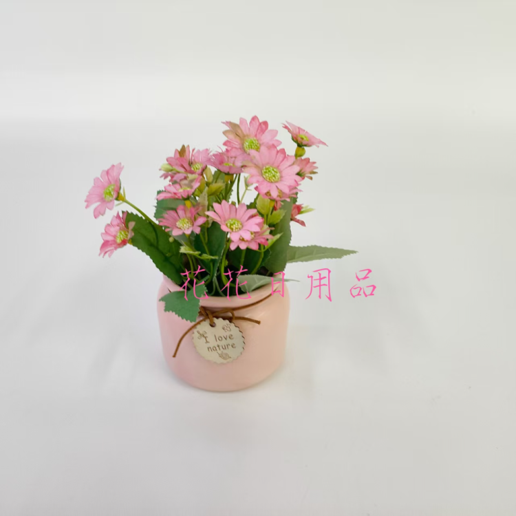 仿真花假花盆景陶瓷盆小菊花摆件装饰品产品图
