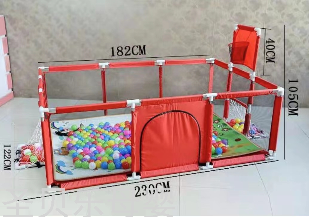 长方形儿童游戏围栏 室内游乐场  婴儿安全爬行防摔护栏 带彩盒