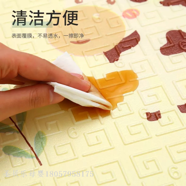 儿童泡沫垫 XPE折叠爬行垫 加厚卡通家用地垫 宝宝爬爬垫产品图