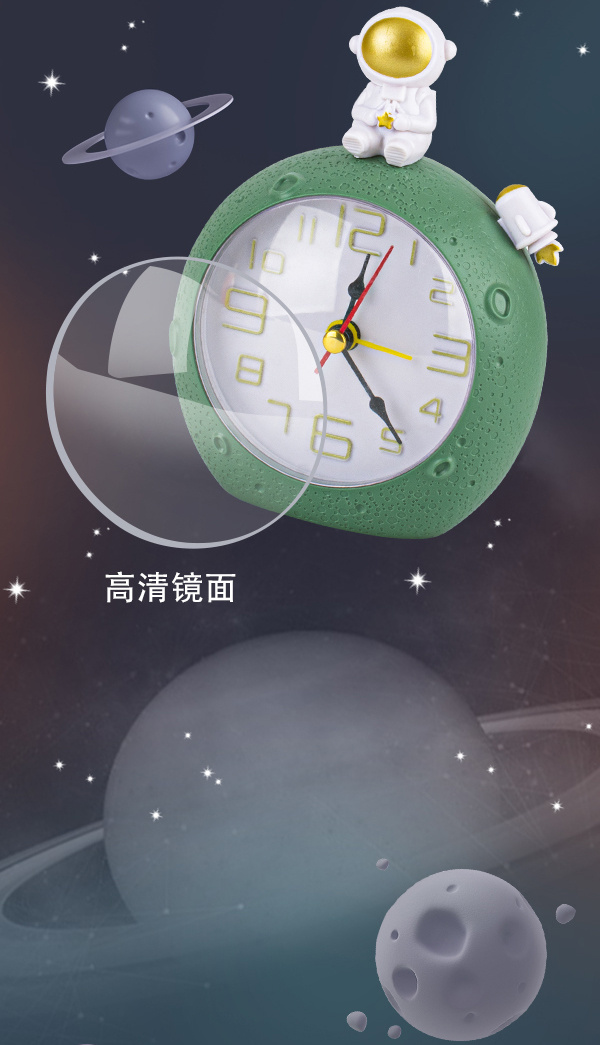 Creative astronaut alarm clock with small pendant, student desktop decoration alarm clock, student enrollment gift, birthday present pic 11
