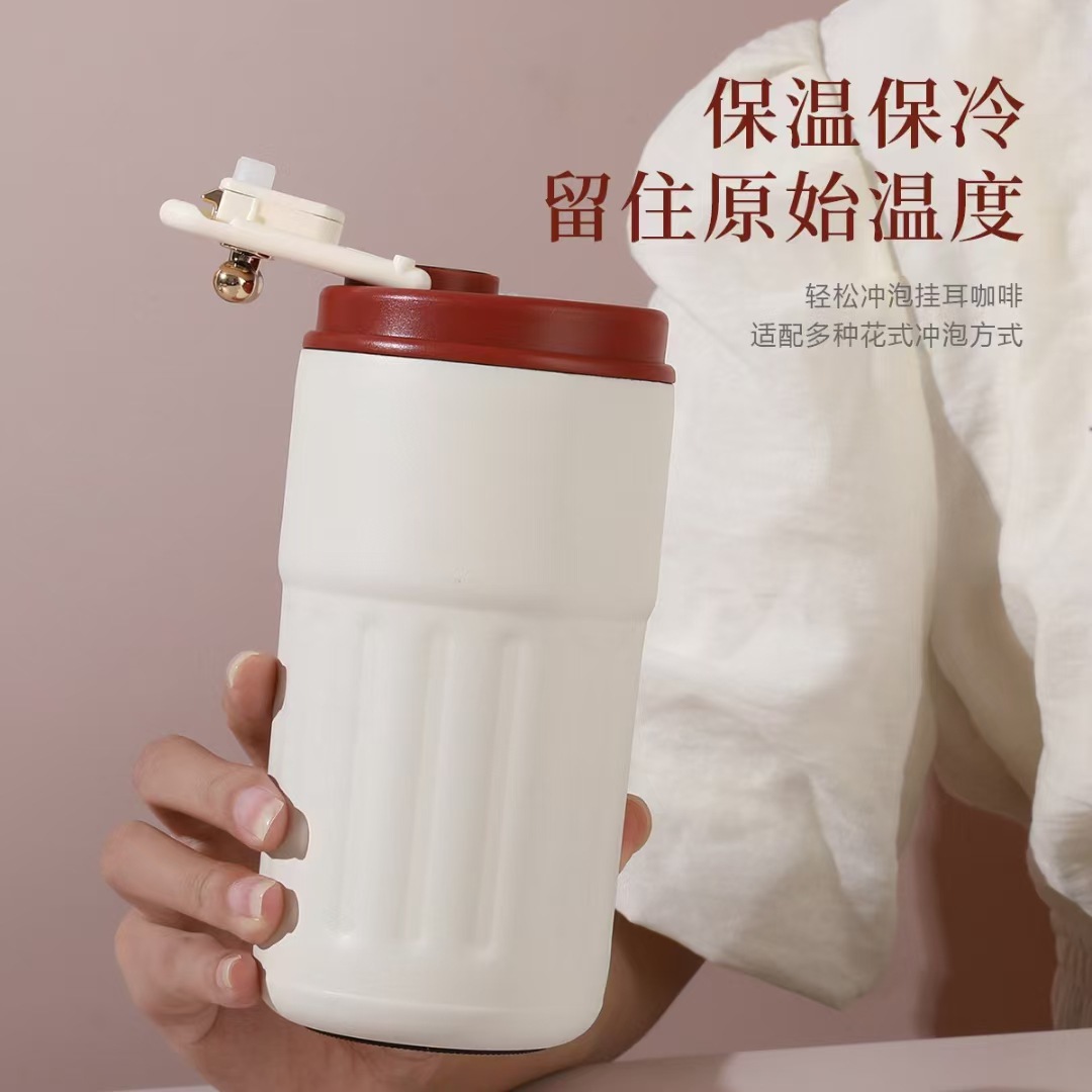 316不锈钢保温杯双层真空保温咖啡杯随行水杯女高颜值便携车载杯详情1