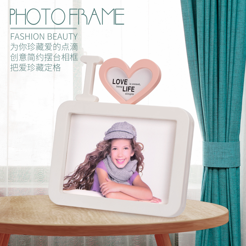 New creative photo studio simple photo frame desktop decoration, baby birthday photo frame, can be placed or hung