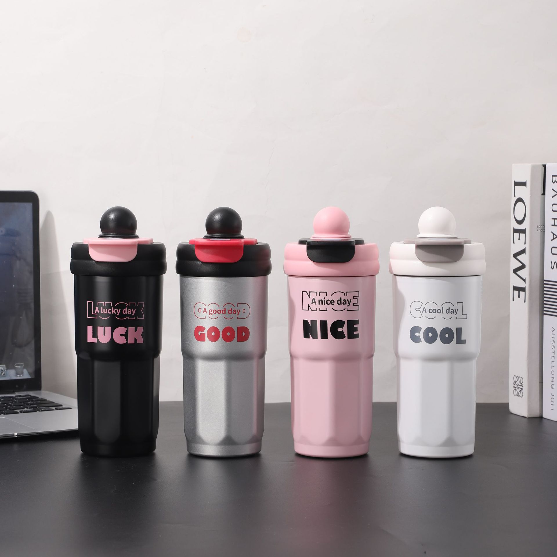 新款高颜值ins风不锈钢保温杯双饮吸管家用杯大容量男女学生水杯详情2