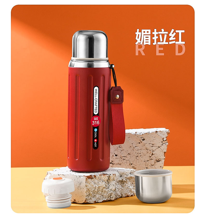 新款316不锈钢罗马柱保温杯复古大容量户外便携杯女生高颜值水杯详情18