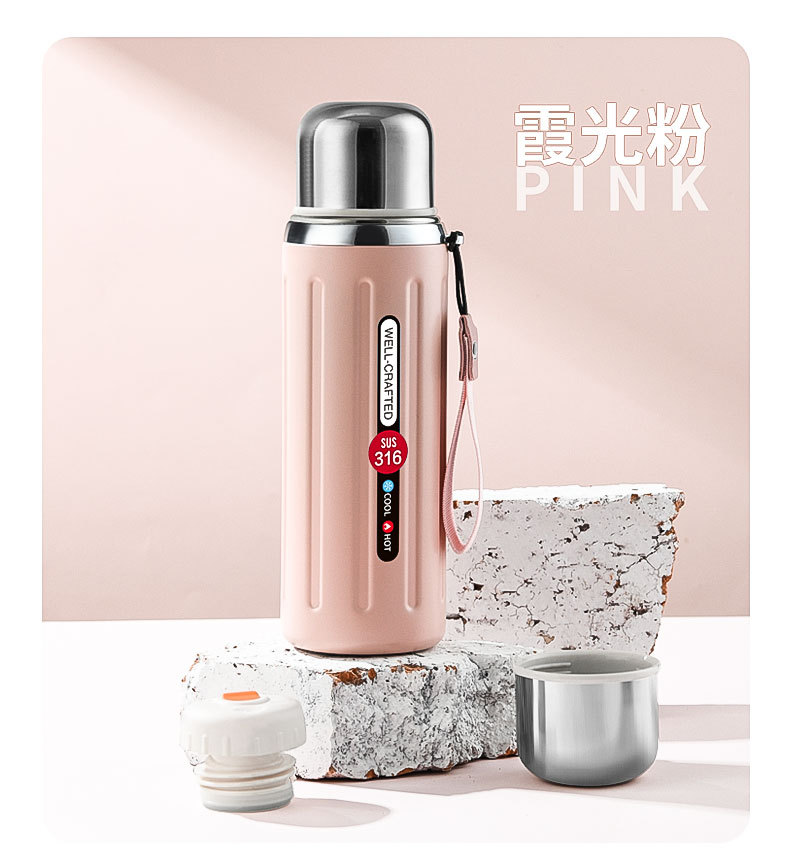 新款316不锈钢罗马柱保温杯复古大容量户外便携杯女生高颜值水杯详情15