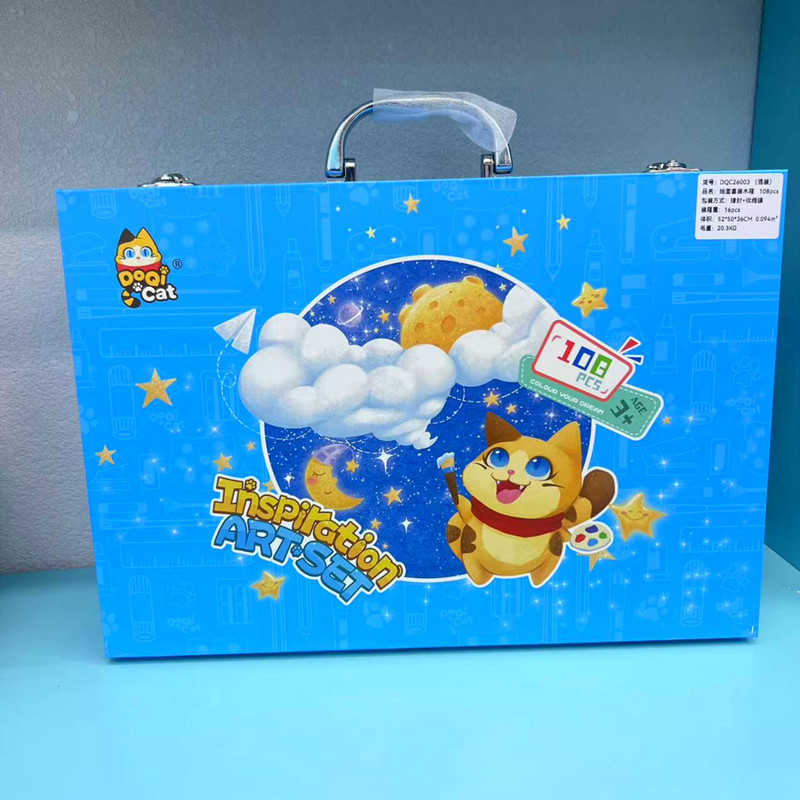 108 Watercolor Pen Set, Brushes, Children's Day painting stationery, color pen gifts, painting set wholesale details Picture