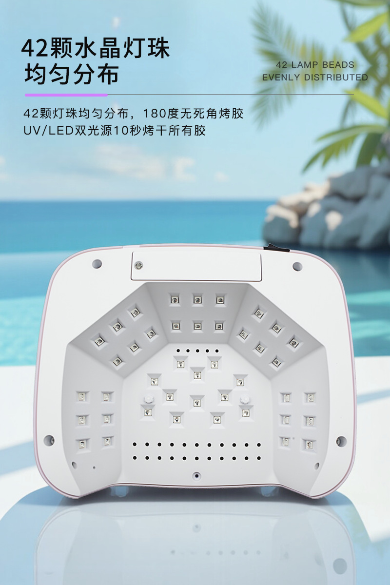 跨境新款SS20钻石款水晶灯珠蓄电美甲灯UV烤灯LED充电光疗机烘干详情4