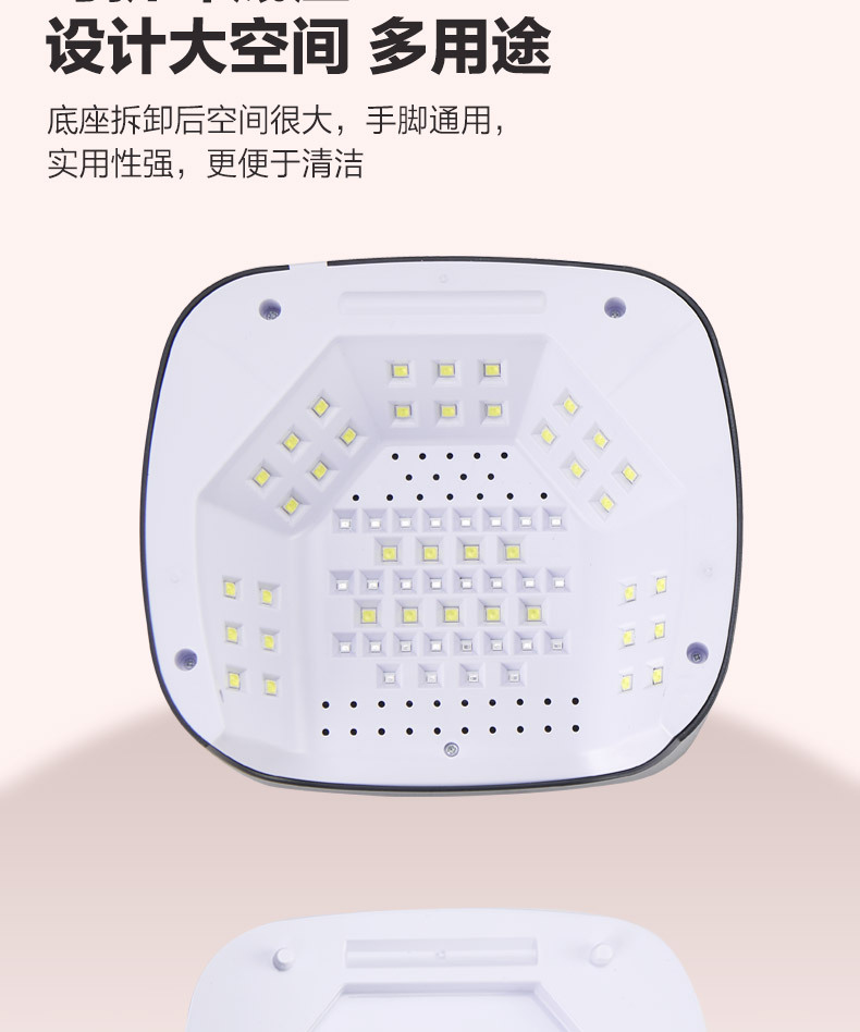 新款无线蓄电充电美甲灯大功率C11双光源+红光灯珠美甲灯烤灯UV详情10