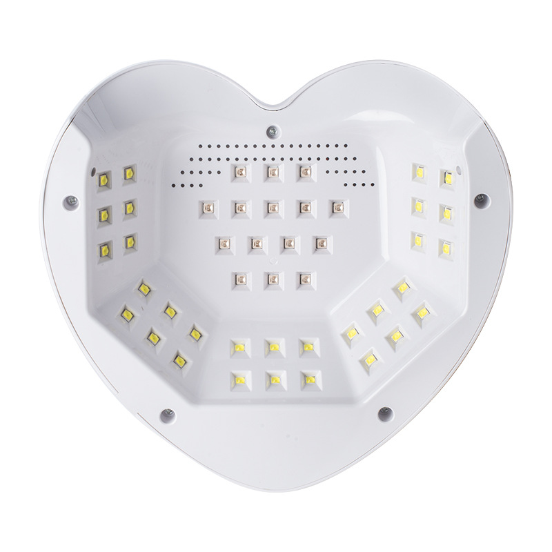 268W High-Power Heart-Shaped Nail Art Lamp, Quick-Drying Nail Light Therapy Lamp Machine, Led Lamp, Uv Sensor Machine, Cross-Border Bestseller details Picture