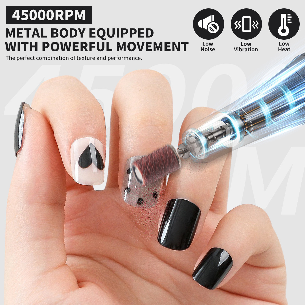 The New Sg713 Nail Polish Grinder Is A Rechargeable Nail Polish Tool Specifically Designed For Nail Salons. It Is Used For Nail Trimming, Nail Removal, Polishing And Dead Skin Removal details Picture