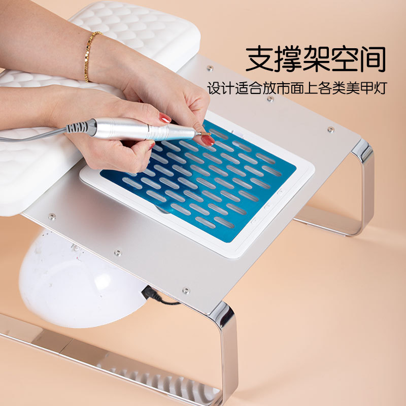 源头工厂新款F4美甲修脚枕打磨卸甲离心涡轮吸尘器可调节吸力风声