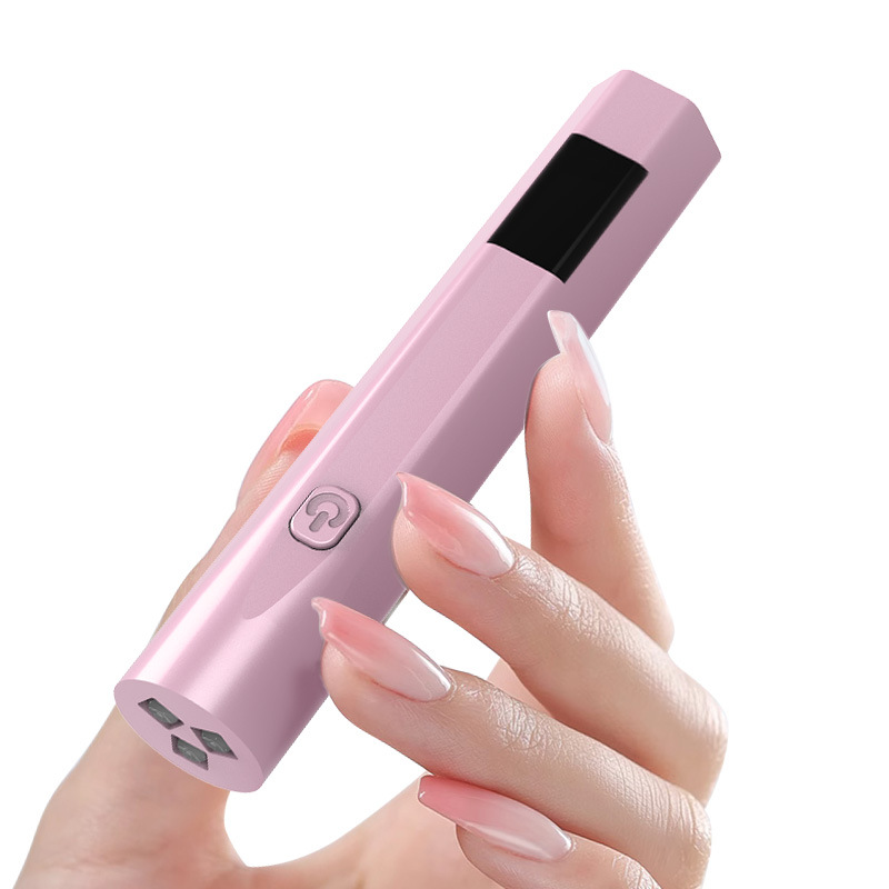 New Cross-Border Nail Art Lamp, One-Line Lamp, Quick-Drying And Non-Blackening Hand Light Therapy Baking Lamp, Mini Handheld Uv Curing Instrument With Magnet details Picture