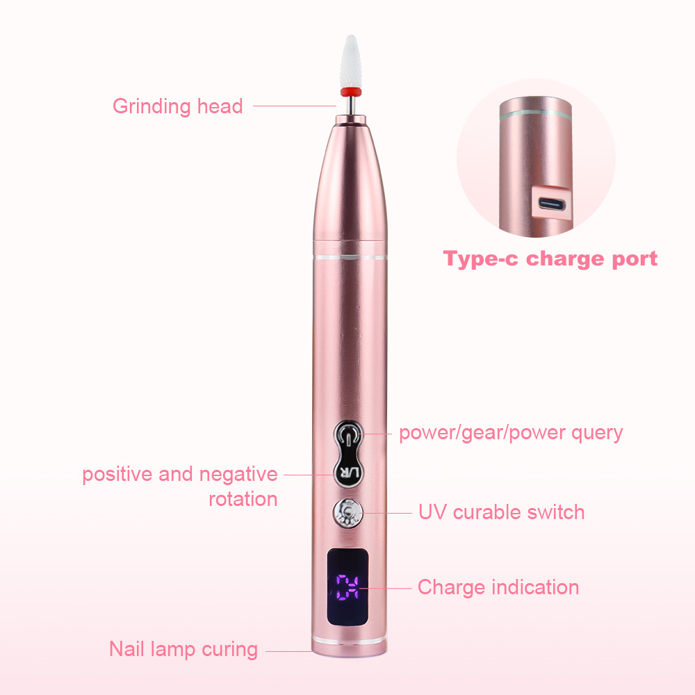 Cross-Border Nail Polish Grinding Machine, Nail Lamp, Multi-Functional Nail Polish Grinding Machine, High-Power Nail Baking Lamp details Picture