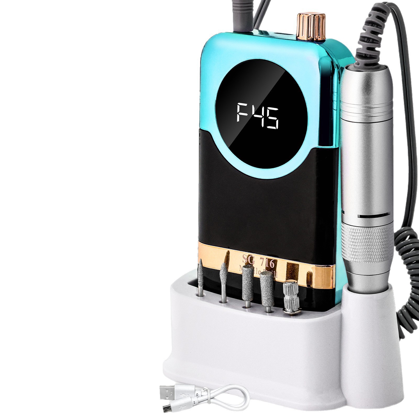 Cross-Border Professional Nail Polish And Nail Removal Machine Set, Battery-Powered Nail Polish And Nail Trimming Tools, Nail Dead Skin Removal Sg716 Application Scenario