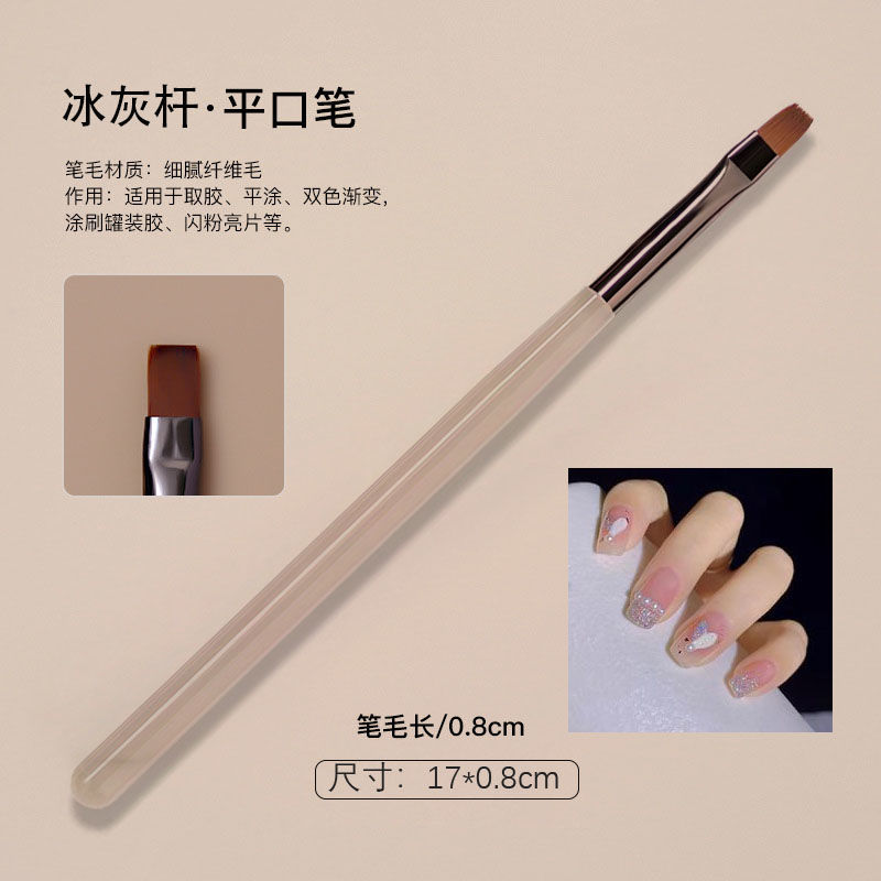 日式冰灰色美甲笔刷套装彩绘专用拉线笔晕染渐变笔光疗笔美甲工具详情6