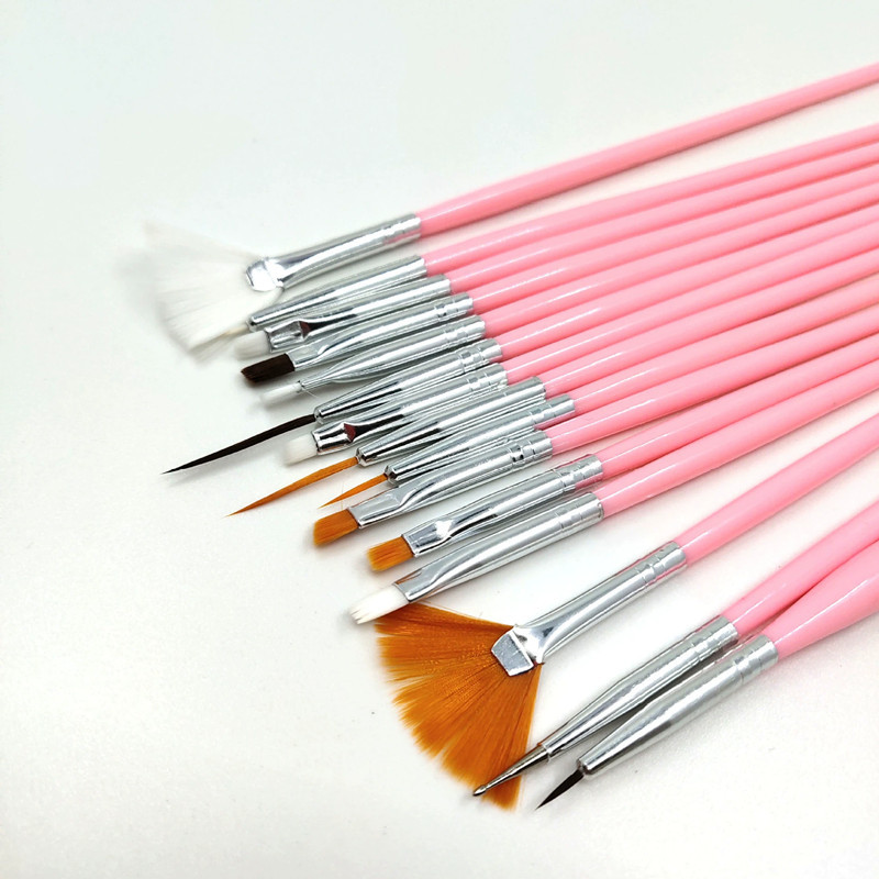 Japanese-style painting line pen, brush, 15 pieces of pen, nail pen set, phototherapy pen, nail polish glue brush, painting and nail art tools Specification image