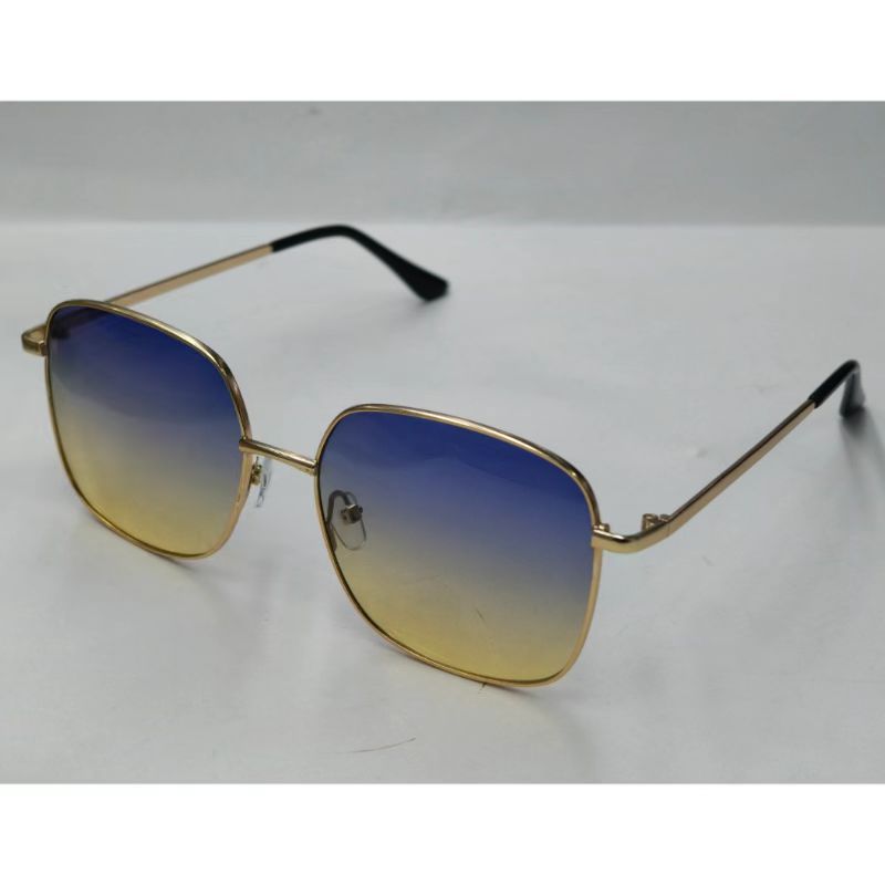 新款平面渐变色防紫外线太阳镜大框防晒潮流百搭墨镜太阳眼镜批发