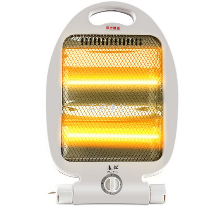 跨境专供外贸金鱼800W石英管卤素管辐射式电取暖器电暖炉家用