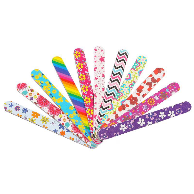 Factory direct sales of nail printing, double-sided nail files, EVA nail sanding strips, sand strips, special for nail trimming and shaping Application Scenario