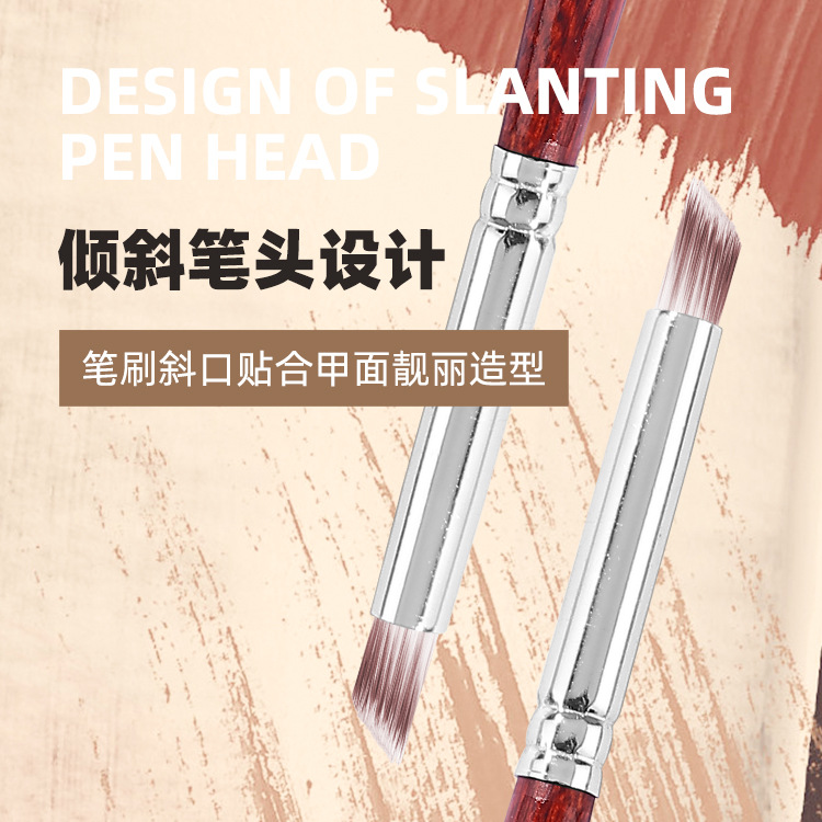 The factory supplies new nail art gradient smudging pen tools, redwood stick fine bristle brushes, and poking pens for beginners Application Scenario